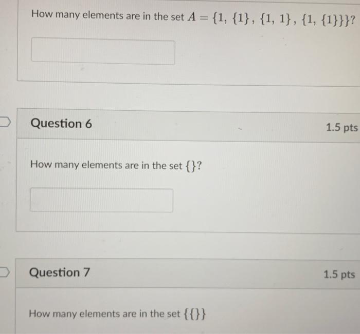 Solved How many elements are in the set | Chegg.com