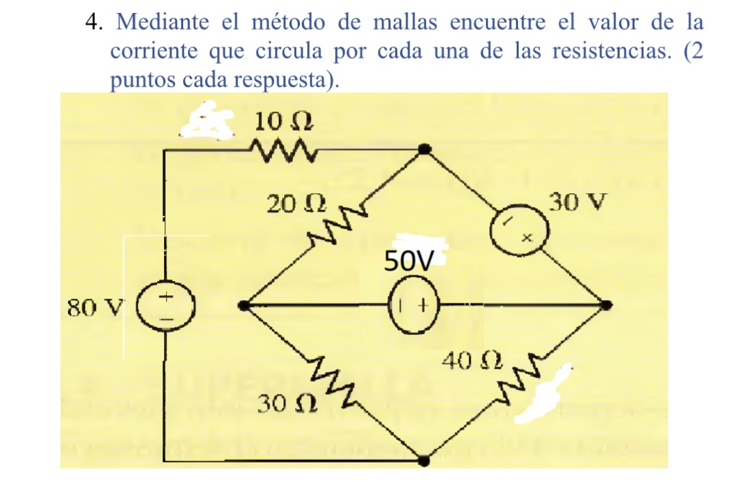 Solved Using the mesh method, find the value of the current | Chegg.com