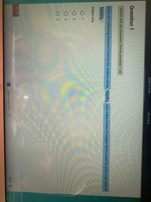 Question Review Question 1 Status Not Yet Answered Chegg Com