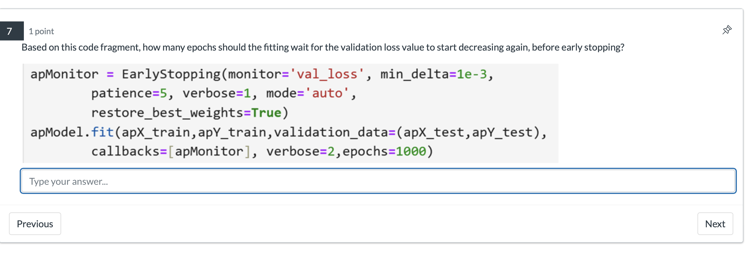 Solved Based on this code fragment, how many epochs should | Chegg.com