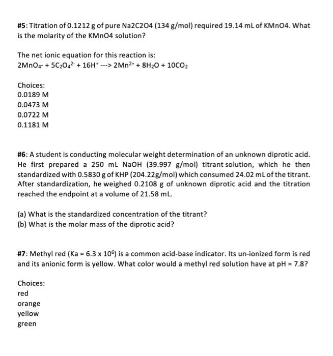 Solved 1 The titration of 0.050 M aqueous ammonia with