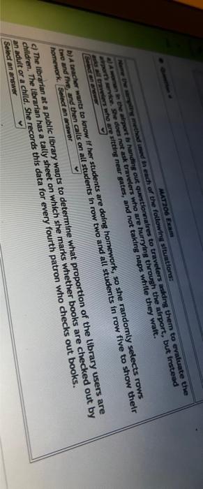 Solved homemork. Sovied an answor c) The librarian at a | Chegg.com