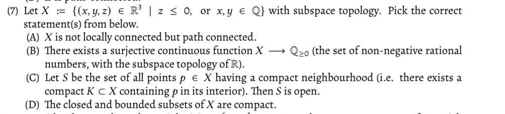 Solved (6) Let X be the metric space of real-valued | Chegg.com
