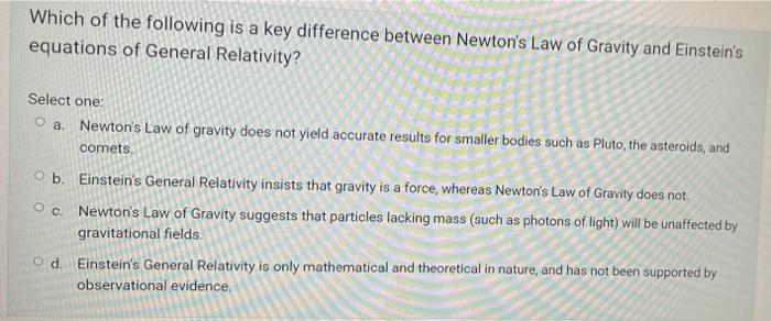 Solved Which of the following is a key difference between | Chegg.com