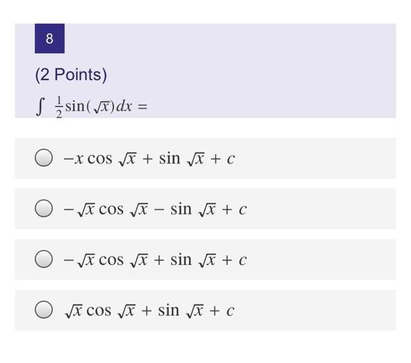 Solved 12 The Convergent Series Is 2 Points 1 O S 21 Chegg Com