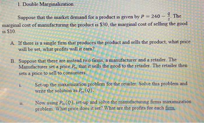 solved-1-double-marginalization-q-the-2-suppose-that-the-chegg