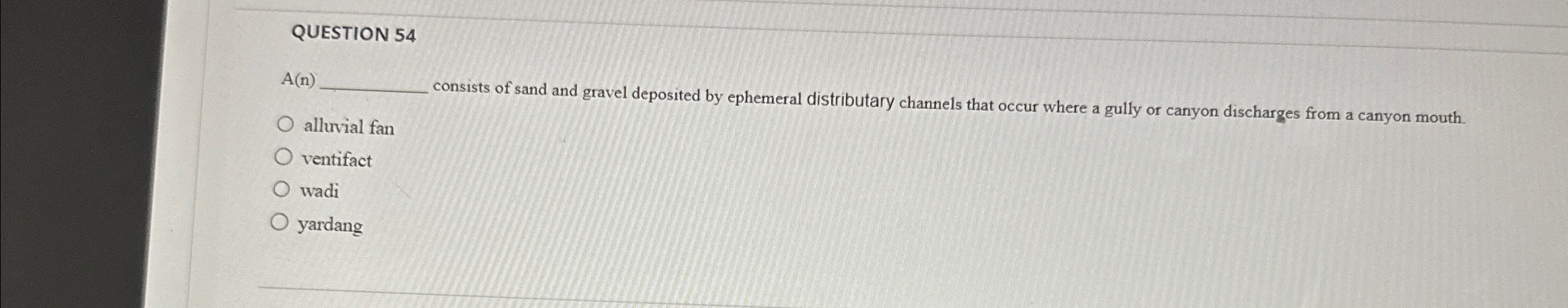 Solved Question 54a N ï Consists Of Sand And Gravel Chegg