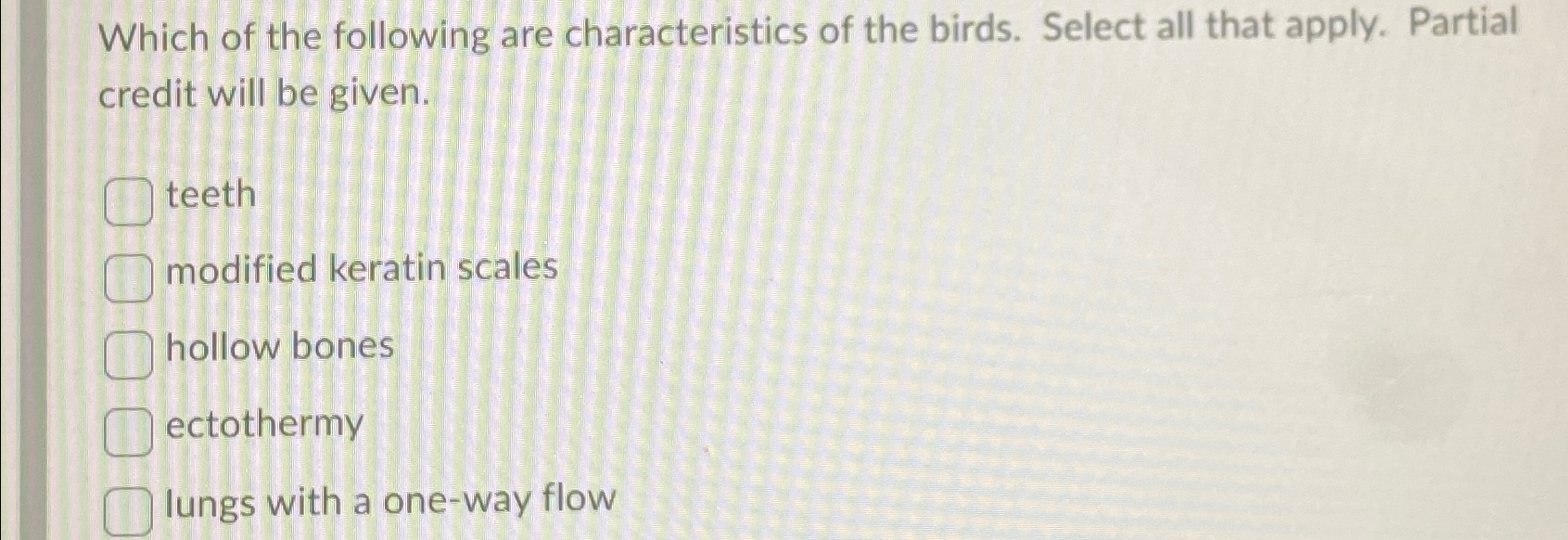 Solved Which of the following are characteristics of the | Chegg.com