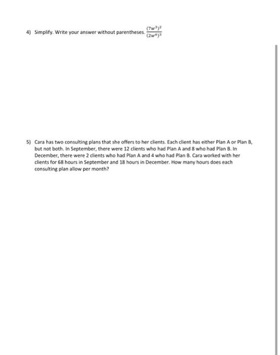 Solved Each question is worth five points. Clearly show all | Chegg.com