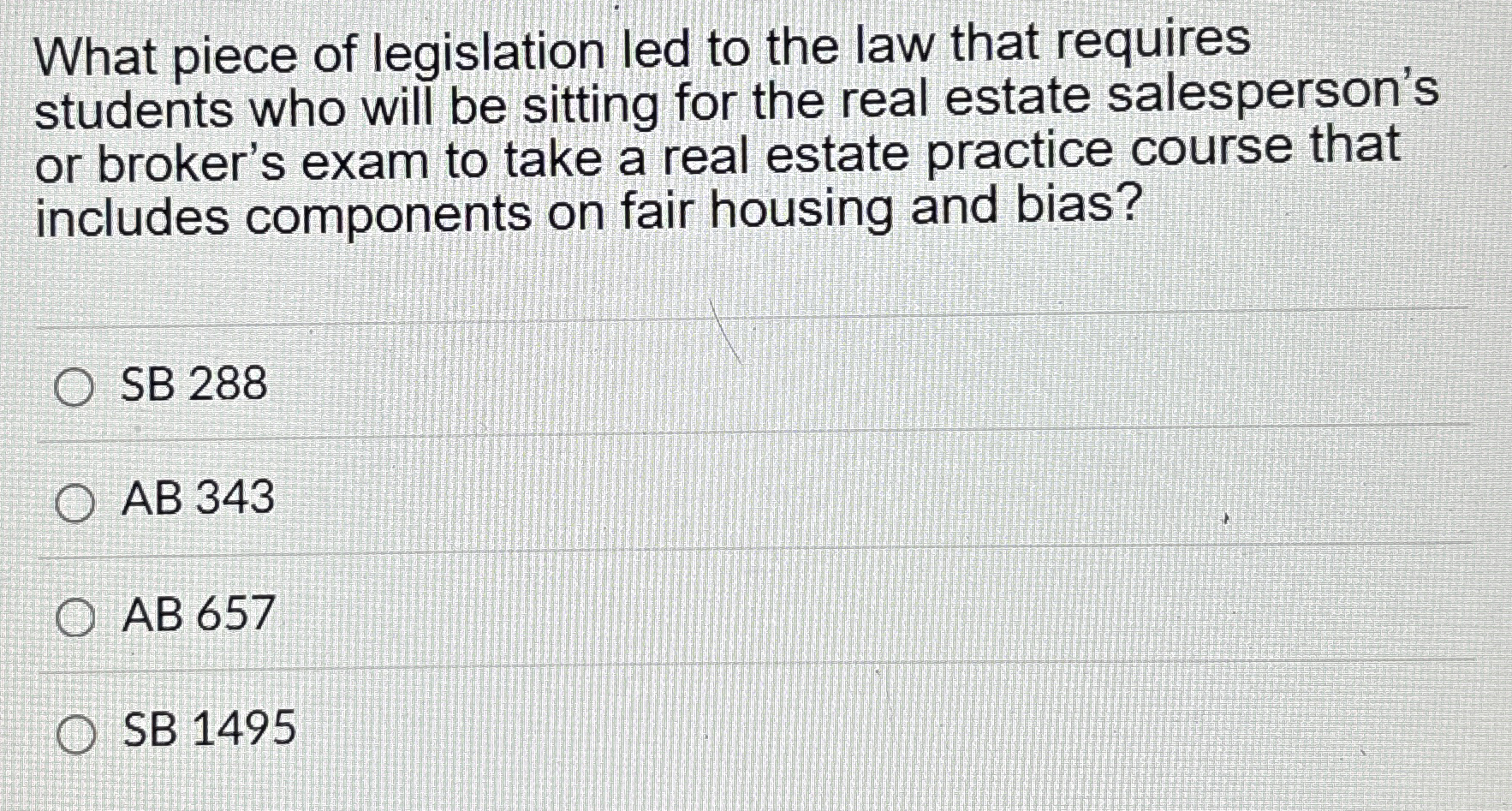 Solved What piece of legislation led to the law that