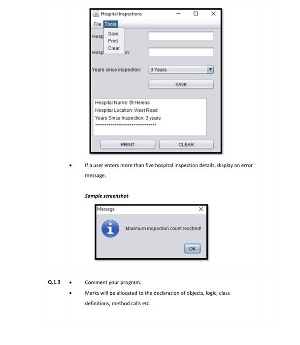 Develop a Java GUI application that will capture a | Chegg.com