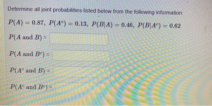 Solved Suppose That A And B Are Two Independent Events For | Chegg.com