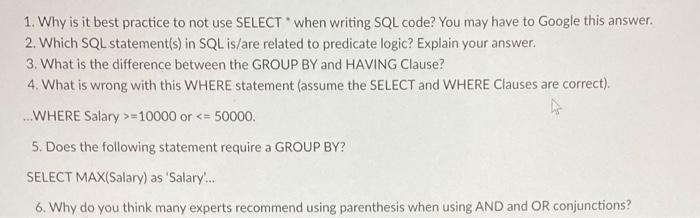 Solved these questions are from the SQL server software. i | Chegg.com
