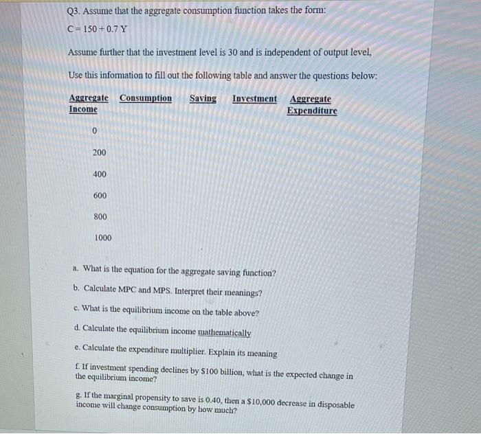 Solved Question 1 Use the following table to answer the | Chegg.com