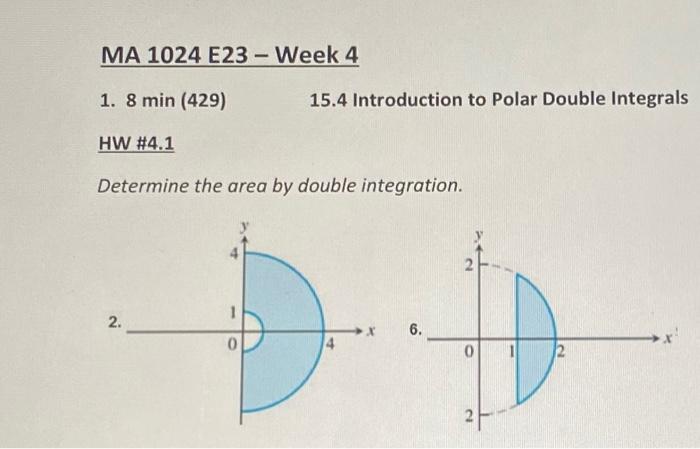 find the area of circle using double integration