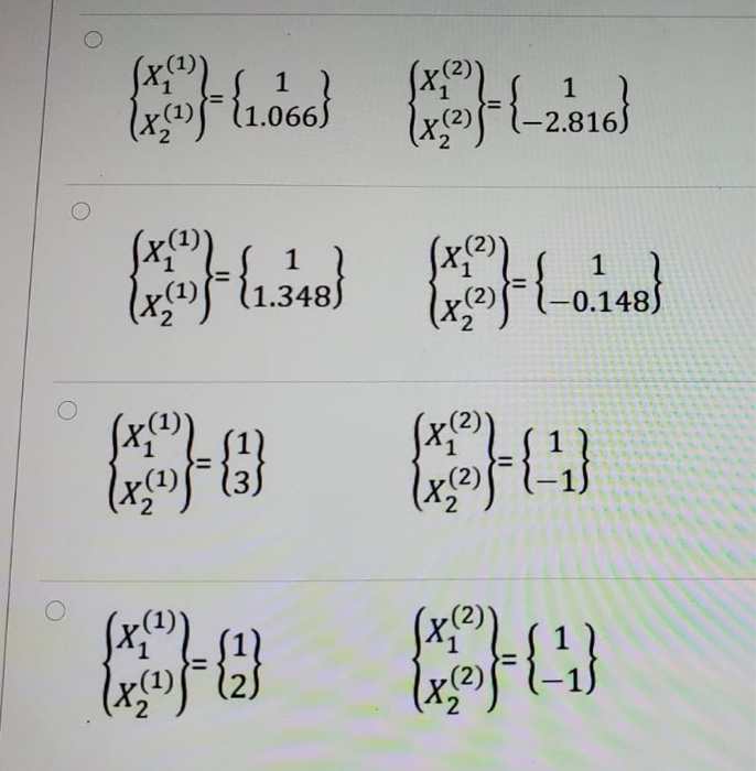 Solved Determine the natural frequencies and normal modes of | Chegg.com
