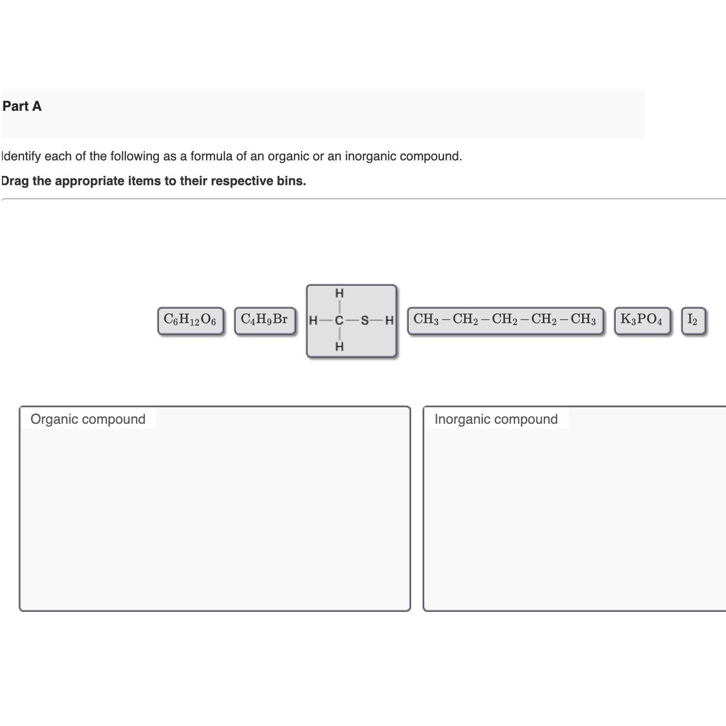 Solved Part AIdentify each of the following as a formula of | Chegg.com