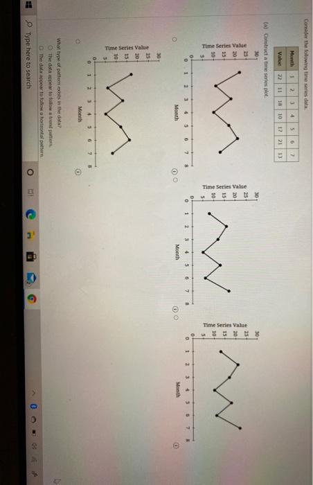 Solved Consider the following time series data Month 1 2 3 4 | Chegg.com