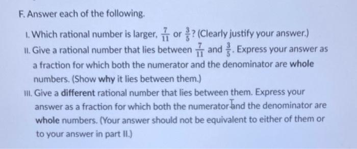 Solved How would i answer parts 1, 2 and 3 of question F | Chegg.com