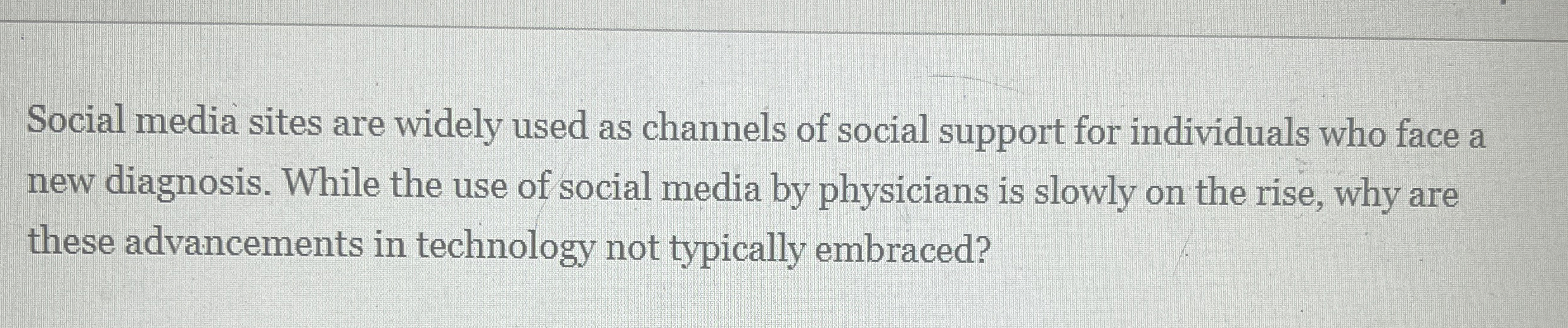 Solved Social media sites are widely used as channels of | Chegg.com