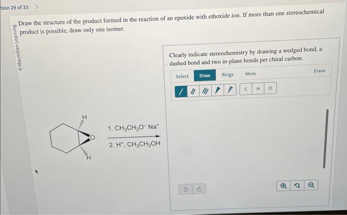 Solved : Draw the structure of the product formed in the r