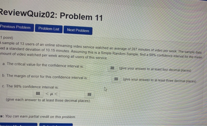 Solved CeviewQuiz02: Problem 11 Previous Problem Problem | Chegg.com