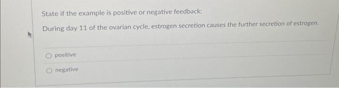 Solved State if the example is positive or negative | Chegg.com