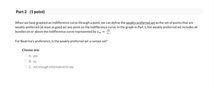 Solved 1st attempt Part 1 (3 points) Beatrice likes watching | Chegg.com