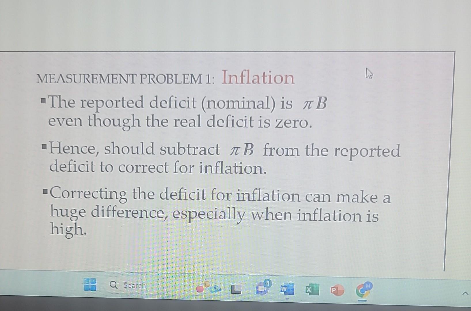 Solved MEASUREMENT PROBLEM 1: Inflation "The Reported | Chegg.com