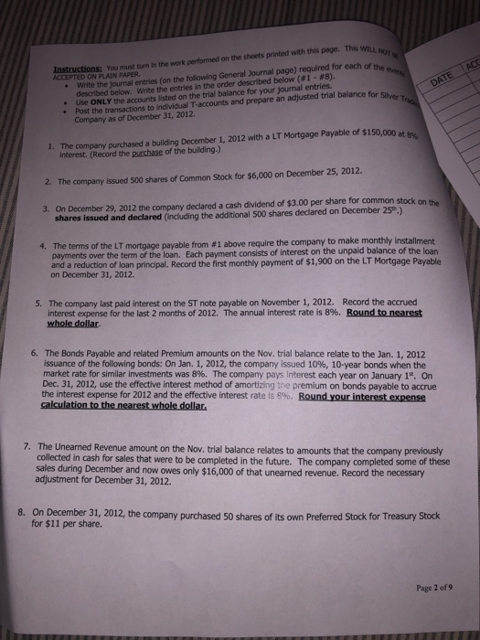 Trial balance order of accounts image