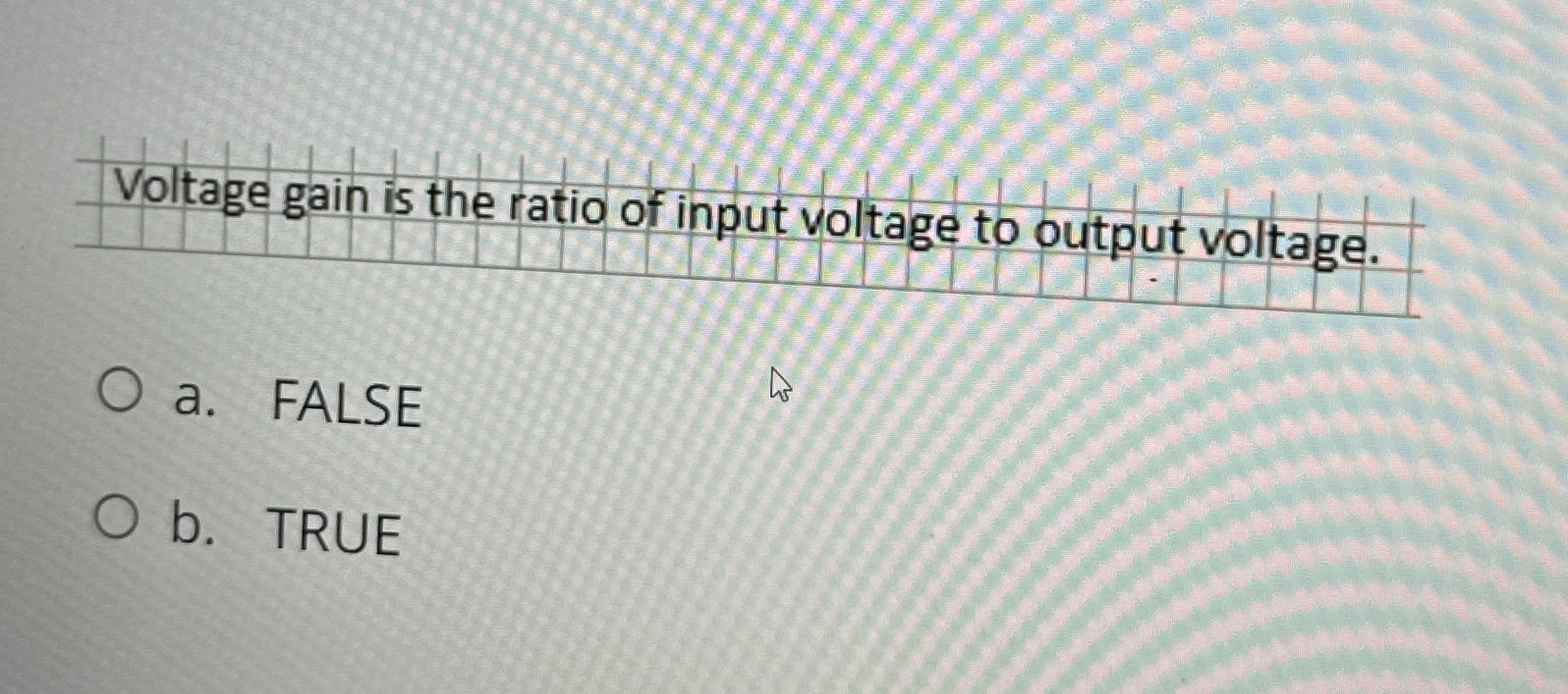 Solved Voltage gain is the ratio of input voltage to output | Chegg.com