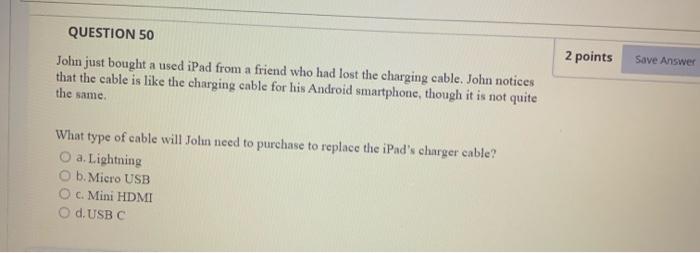 Solved QUESTION 41 2 points Save Ans A technician is | Chegg.com
