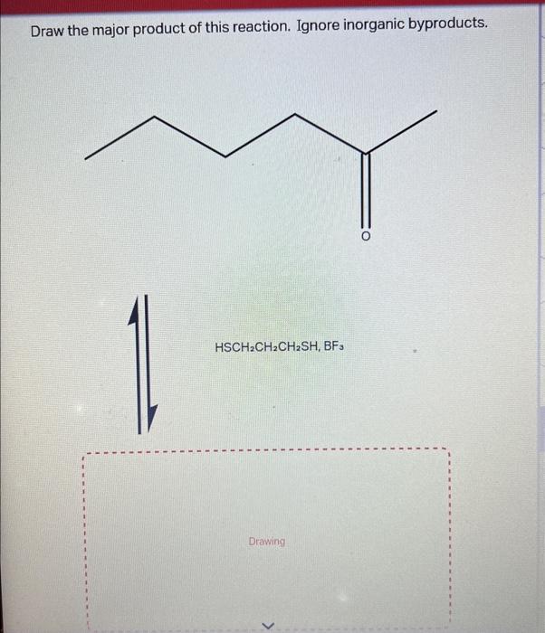 Solved Draw the major products of this reaction. Ignore | Chegg.com ...