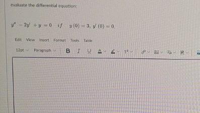 Solved Please help me with this differential equation | Chegg.com