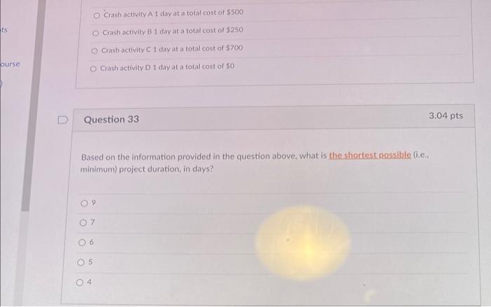 Solved (Anwwers questions 32−33 ) information on a small | Chegg.com