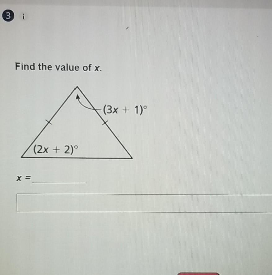 3x 2 find the value of x