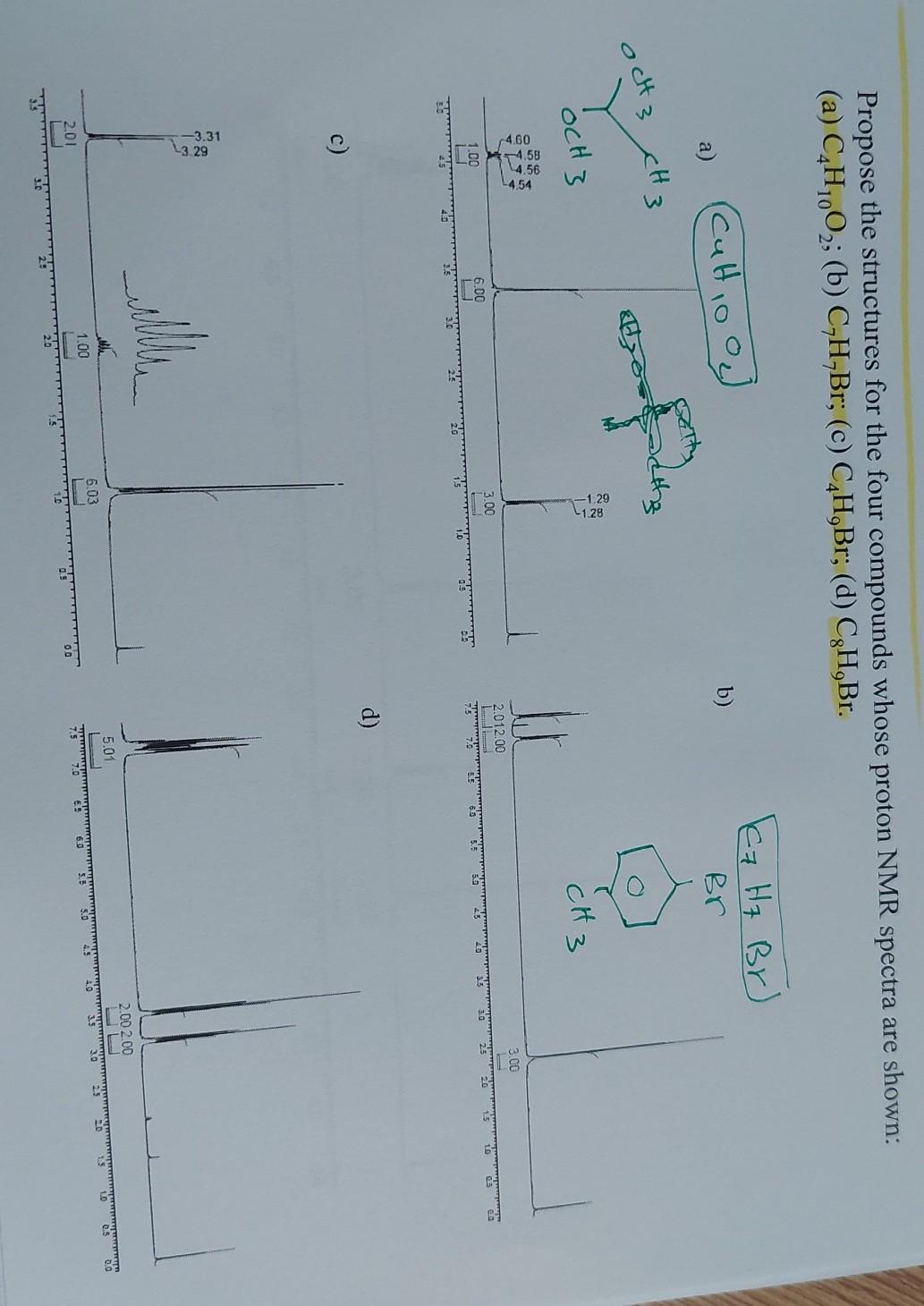 Solved what's the structure for a c d ?? | Chegg.com