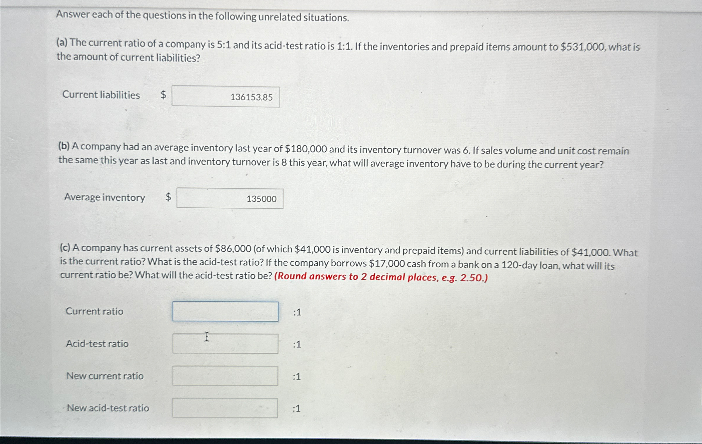 Solved Answer each of the questions in the following | Chegg.com