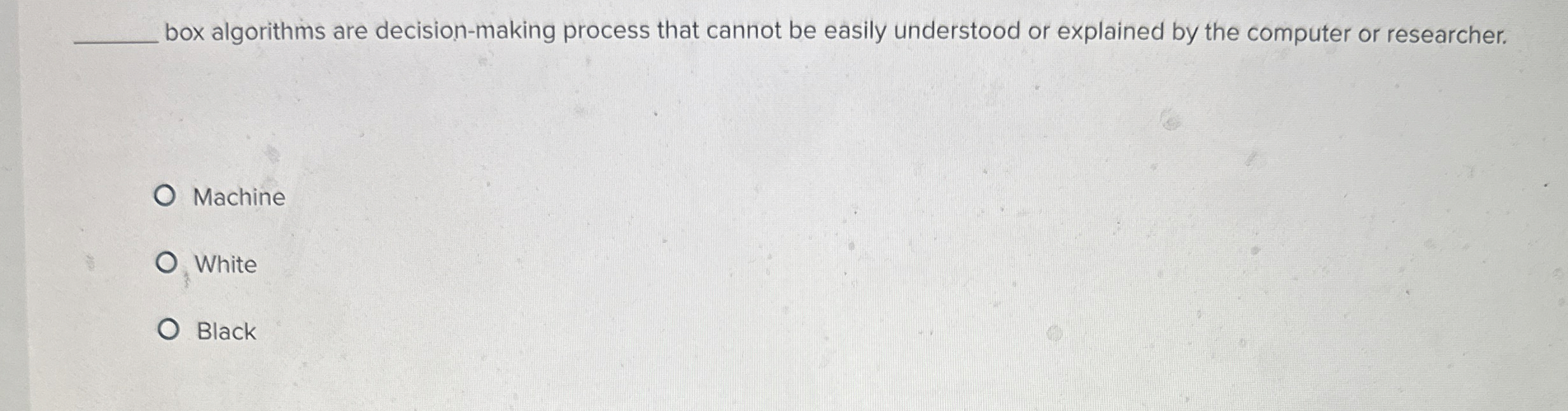 Solved box algorithms are decisionmaking process that