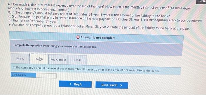 Solved Exercise 4.8 (Algo) Notes Payable and Interest | Chegg.com