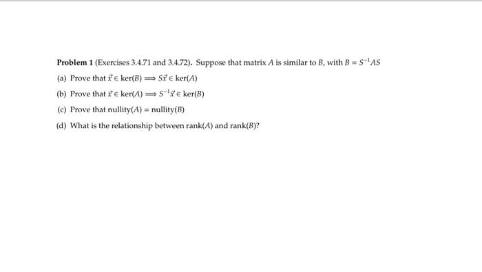 Solved Problem 1 (Exercises 3.4.71 And 3.4.72). Suppose That | Chegg.com