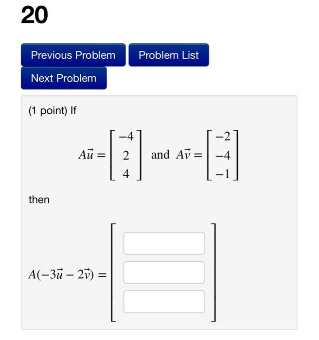 Solved 18 Previous Problem Problem List Next Problem (1 | Chegg.com
