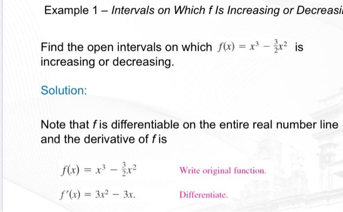 Solved determine intervals on which functions is increasing | Chegg.com