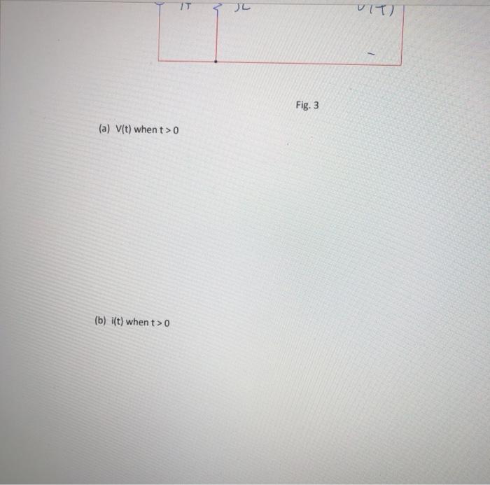 Solved 3. The switch in the circuit shown in Fig. 3 has been | Chegg.com