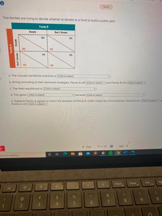 Solved Saved Use the figure below to determine the dominant | Chegg.com