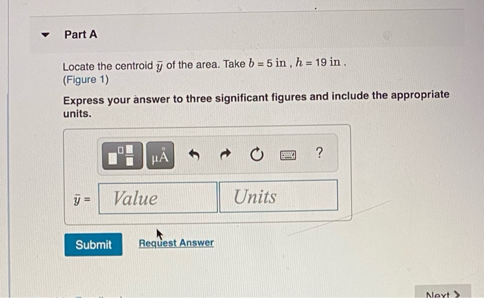 Solved Figure у H -X B Part A Locate The | Chegg.com