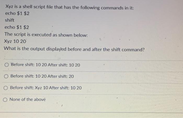 solved-what-will-the-shell-script-return-when-the-following-chegg