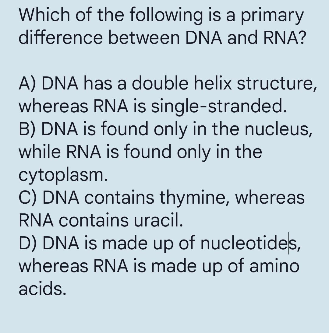 Solved Which Of The Following Is A Primary Difference 