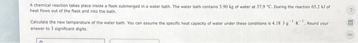 Solved A chemical reaction takes place inside a flask | Chegg.com