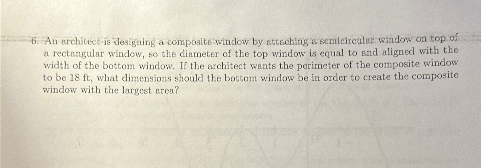 An architect is designing a composite window by | Chegg.com
